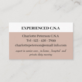 Simple CNA  Business Card