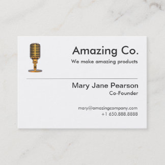 Simple Co-Founder & Founder Logo Professional Business Card