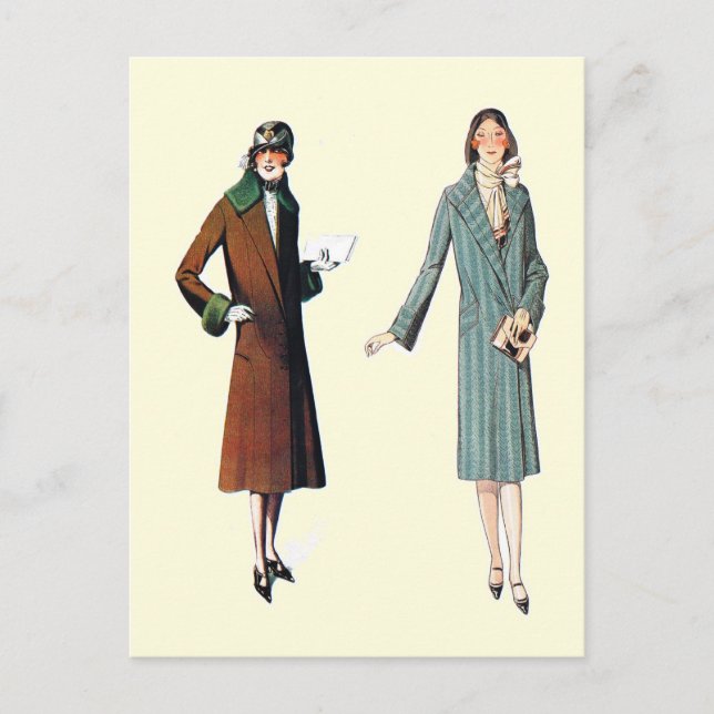 Simple coats for everyday wear postcard (Front)