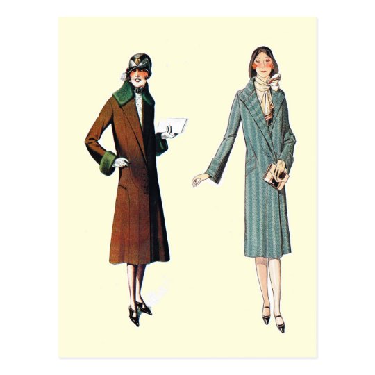 Simple coats for everyday wear postcard | Zazzle
