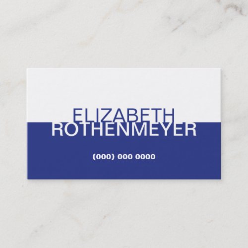 Simple Cobalt Panel Business Card