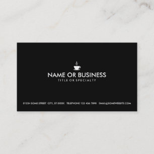 simple coffee business card