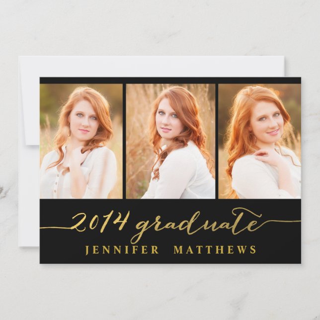 Simple Collage | Graduation Party Invitation (Front)