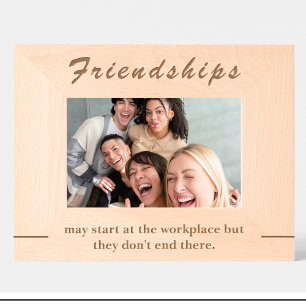 Simple Colleague Quote Custom Wood Picture Frames