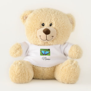 Simple colorful animal add name photo custom butte teddy bear