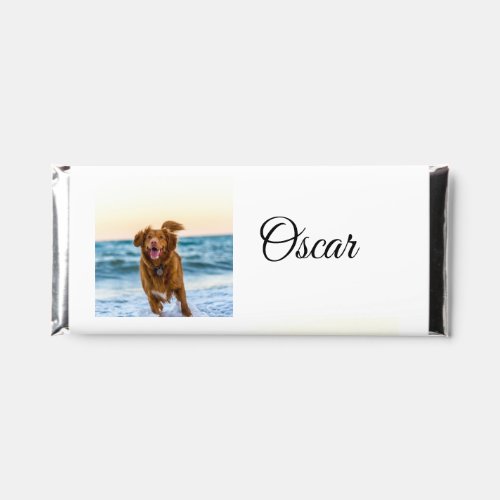 Simple colorful animal add name photo custom hershey bar favors