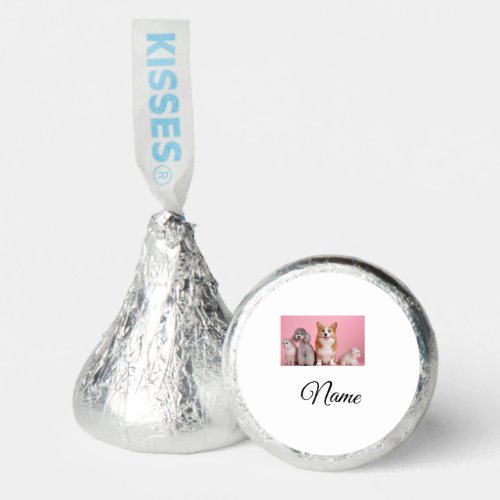 Simple colorful animal add name photo custom hersheys kisses