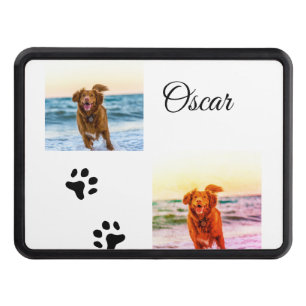 Simple colorful animal add name photo custom hitch cover