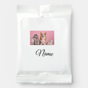 Simple colorful animal add name photo custom hot chocolate drink mix