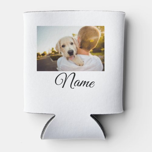 Simple colorful animal add name photo custom throw can cooler
