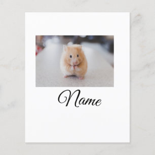 Simple colorful animal add name photo custom throw flyer