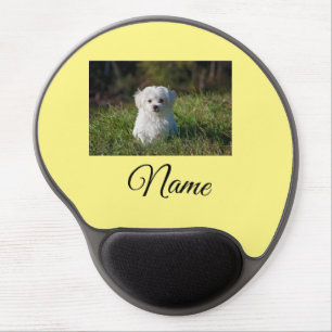 Simple colorful animal add name photo custom throw gel mouse pad