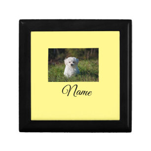 Simple colorful animal add name photo custom throw gift box