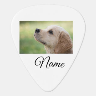 Simple colorful animal add name photo custom throw guitar pick