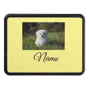 Simple colorful animal add name photo custom throw hitch cover