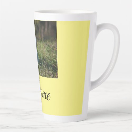 Simple colorful animal add name photo custom throw latte mug
