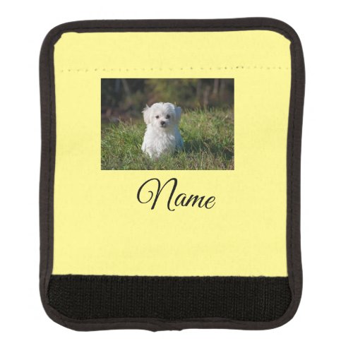 Simple colorful animal add name photo custom throw luggage handle wrap