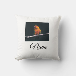 Simple colorful animal add name photo custom throw pillow