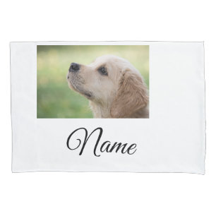 Simple colorful animal add name photo custom throw pillow case