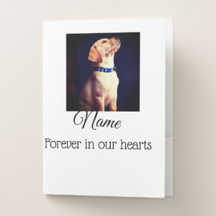 Simple colorful animal add name photo custom throw pocket folder