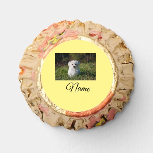 Simple colorful animal add name photo custom throw reeses peanut butter cups