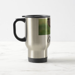 Simple colorful animal add name photo custom throw travel mug