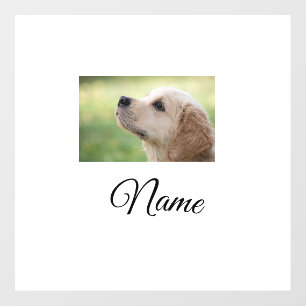 Simple colorful animal add name photo custom throw wall decal
