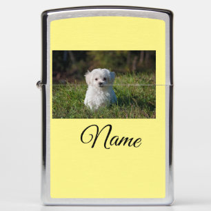 Simple colorful animal add name photo custom throw zippo lighter