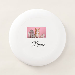 Simple colorful animal add name photo custom Wham-O frisbee