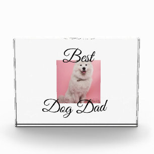 Simple colorful animal add name photo dog Dad gift