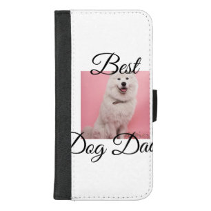 Simple colorful animal add name photo dog Dad gift iPhone 8/7 Plus Wallet Case
