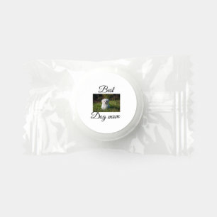 Simple colorful animal add name photo dog mom gift life saver® mints