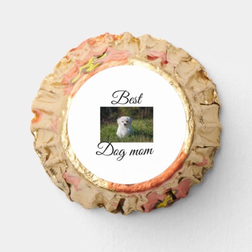 Simple colorful animal add name photo dog mom gift reeses peanut butter cups