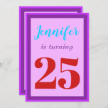 [ Thumbnail: Simple, Colorful Birthday Party Invitation ]