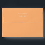 Simple Colorful Bright Solid Pastel Orange Envelope<br><div class="desc">A simple envelope in solid soft pastel orange,  matching the Outdoor BABY-Q Baby Shower invitations in my shop - or use it as envelope for other invitations for weddings,  bridal showers,  birthdays or other celebrations.</div>