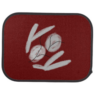 simple colorful design add your logo text car floor mat