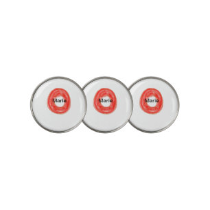 Simple colorful donuts add name minimal custom th golf ball marker