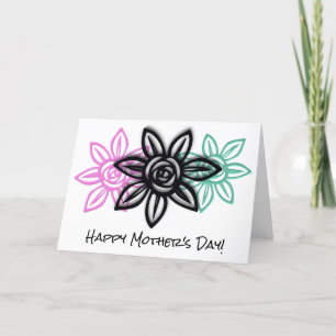 Simple Colorful Floral Mother's Day Card