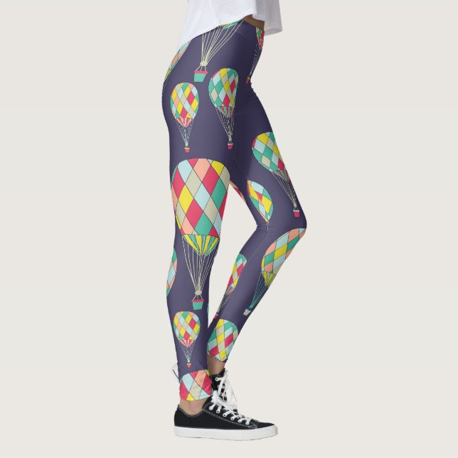 Simple Colorful Hot Air Balloons | Leggings (Right)