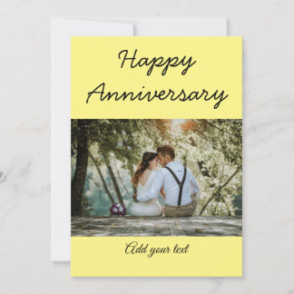 simple colorful minimal happy anniversary photo te