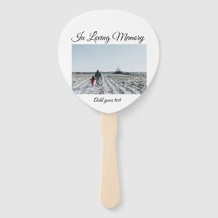 simple colorful minimal loving memory sympathy hand fan