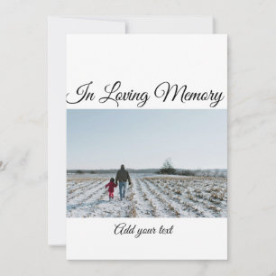 simple colorful minimal loving memory sympathy holiday card