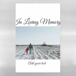 simple colorful minimal loving memory sympathy magnetic dry erase sheet