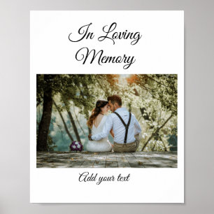 simple colorful minimal loving memory sympathy poster