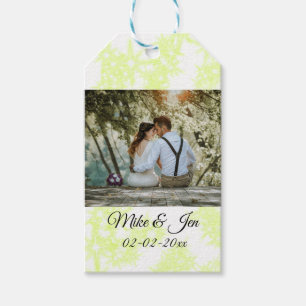 simple colorful minimal photo SPARKLE SAVE THE DAT Gift Tags