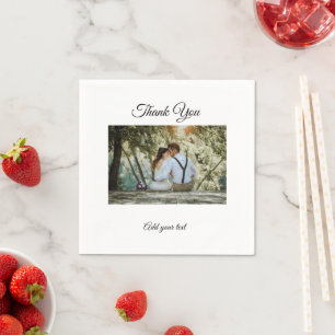 simple colorful minimal thank you add your text ca napkins