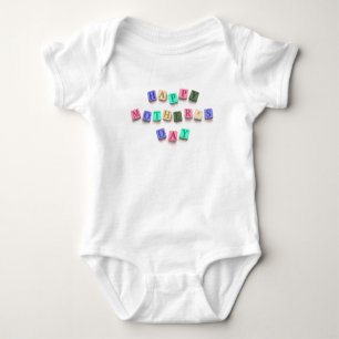 Simple Colorful Mother's Day Tiles   Bodysuit