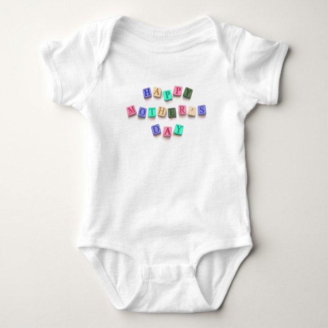Simple Colorful Mother's Day Tiles | Bodysuit (Front)