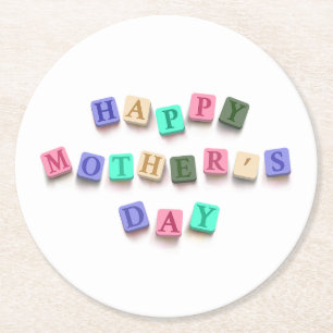 Simple Colorful Mother's Day Tiles   Coaster