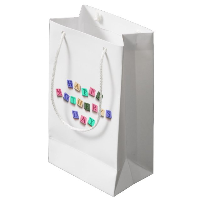 Simple Colorful Mother's Day Tiles | Gift Bag (Front Angled)